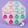 Cute Hello Gorgeous Fan Shaped Pill Box