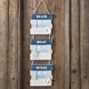Beach Boat and Ocean Triple hanging frame