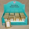 Decorative Shiny Gold Picture Frames with Beaded Inner border