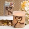 Rustic Burlap Votive Candle Holder