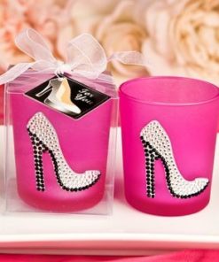 Girly high heel shoe votive candle holder from Fashioncraft