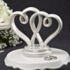 Interlocking hearts centerpiece / cake topper from Fashioncraft
