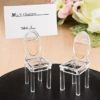 Miniature clear Acrylic formal reception chairs from fashioncraft