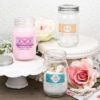 16 Ounce Personalized Glass Mason jar with silver metal screw top