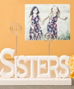 Lovely Rose white Sisters photo holder from gifts by fashioncraft