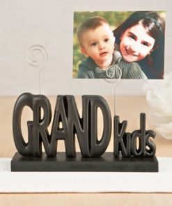 Grandkids photo holder in black from gifts by fashioncraft