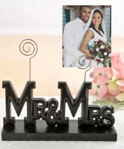 Mr & Mrs black photo holder from gifts by fashioncraft