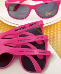 Hot Pink Personalized Sunglasses from Fashioncraft