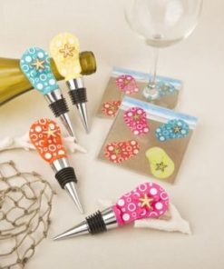 Flip flop bottle stopper and glass coasters