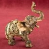Gold elephant with gold mirror design and clear stones from gifts by fashioncraft