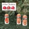 Gingerbread themed holiday wishing jar with memo holder