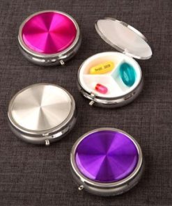 Hologram style pill box in fabulous trendy colors