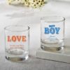 Personalized Shot glass or votive from fashioncraft - marquee design