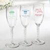 Personalized elegant champagne flutes from fashioncraft - birthday design