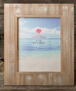 Distressed wood wide border 8 x 10 frame from gifts by fashioncraft