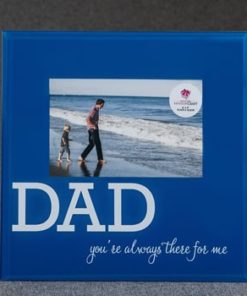 Glass DAD frame - 6 x 4 - blue and White