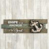 Anchor wall sign - 'Hope is an Anchor of the Soul'