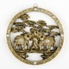 round elephant plaque - 11 1/2 " diameter from gifts by fashioncraft