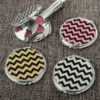 Glitter Chevron compact mirror from gifts by fashioncraft
