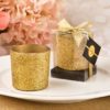 Bling Collection gold glitter candle votive from fashioncraft