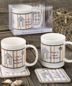 Nautical Mug & Coaster set - 2 assorted Designs from gifts by fashioncraft