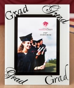 fabulous 5 x 7 graduation glass picture frame from fashioncraft