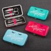 Stunning Croc pill box in metallic colors