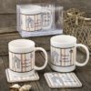 Best teacher ever mug with coaster set