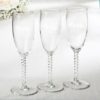 Elegant Champagne Flutes - Groom Design