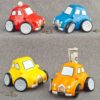 Multicolored ceramic car banks