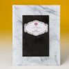 Classic Marble glass 4x6 frame from gifts by fashioncraft