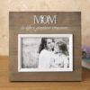 Wood frame with raised metal words - 6 x 4 - MOM