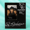 Black & Silver Graduation 2 x 3 mini frame from gifts by fashioncraft