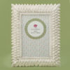 Brushed leaf ivory 4 x 6 frame from gifts by fashioncraft