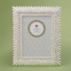 Brushed leaf ivory 5 x 7 frame from gifts by fashioncraft