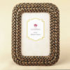 Double Braided Caramel color 4 x 6 frame