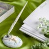Finishing  Touches Collection Beach Themed Wedding Pen And Holder Set