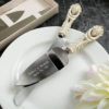 Engraved Vintage design Antique ivory cake server and cake knife set