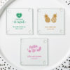 personalized stylish coasters - tropical design