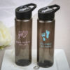 Design your own collection black translucent Water bottle