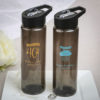 Design your own collection black translucent Water bottle