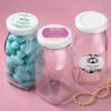 Personalized expressions medium size glass vintage milk bottle - wedding