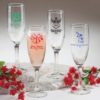 Champagne Flute - Holiday Designs (gift boxes available)