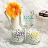 Personalized 10 Oz. Glass Handy Mug Favors: Greek Designs