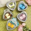 Personalized Expressions Collection Silver Heart Shaped Mint Tins
