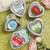 Design Your Own Collection Silver Heart Shaped Holiday Mint Tins