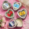 Design Your Own Collection Scented Heart Shaped Travel Candles - Holiday Themed