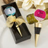 Personalized expressions collection gold metal wine bottle stopper