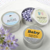 Personalized expressions collection brushed silver metal mint tin