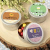 Personalized expressions collection brushed silver metal mint tin
